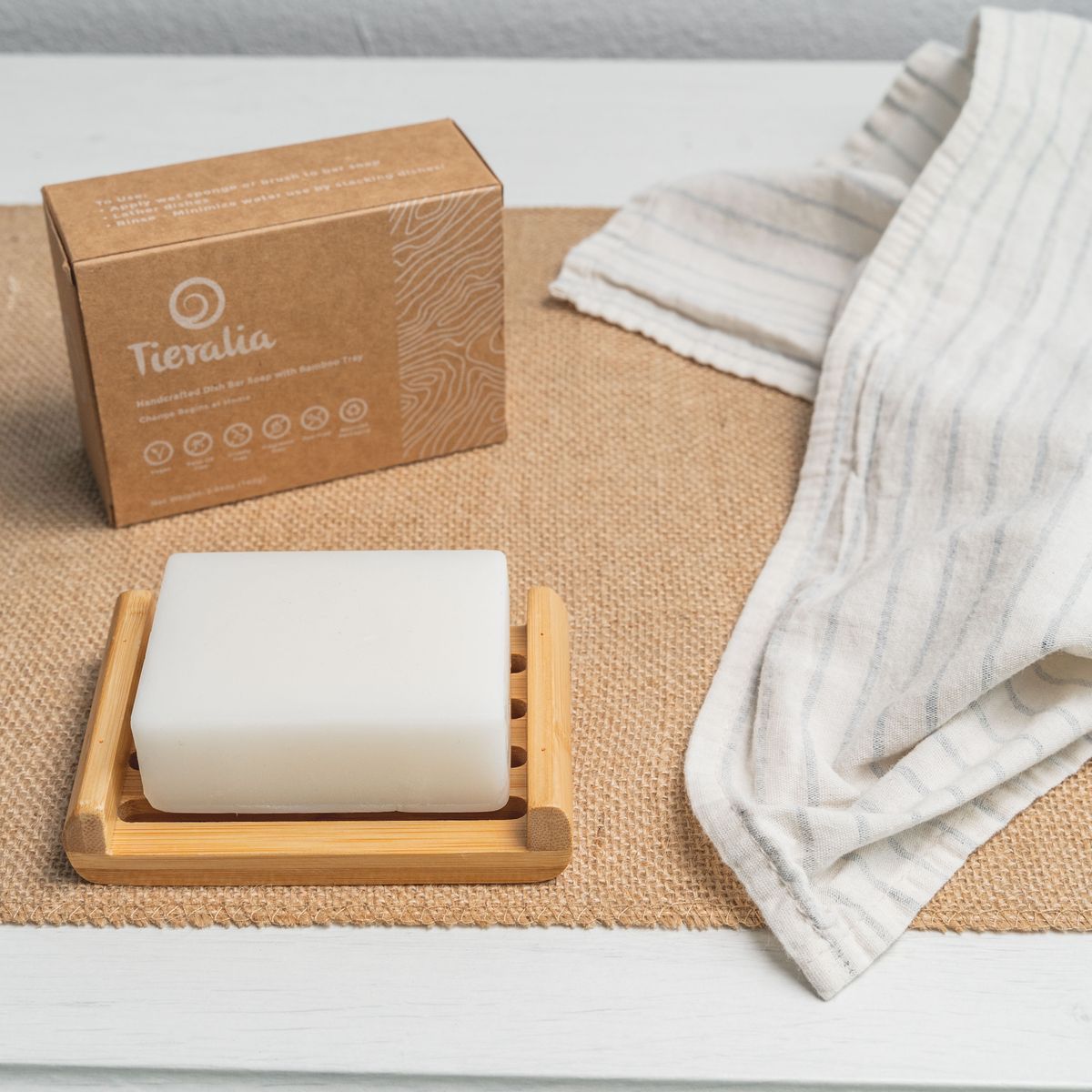 Tieralia handcrafted dish bar soap